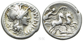 M. CIPIUS M. F. Denarius (115-114 BC). Rome