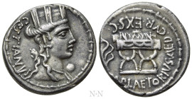 M. PLAETORIUS M. F. CESTIANUS. Denarius (57 BC). Rome