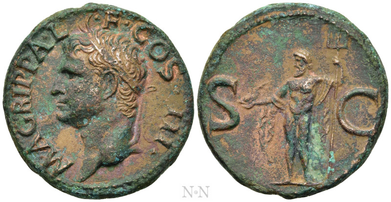 AGRIPPA (Died 12 BC). As. Rome. Struck under Caligula (37-41). 

Obv: M AGRIPP...