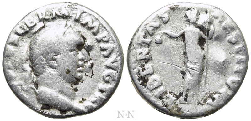 VITELLIUS (69). Denarius. Rome. 

Obv: A VITELLIVS GERM IMP AVG TR P. 
Laurea...