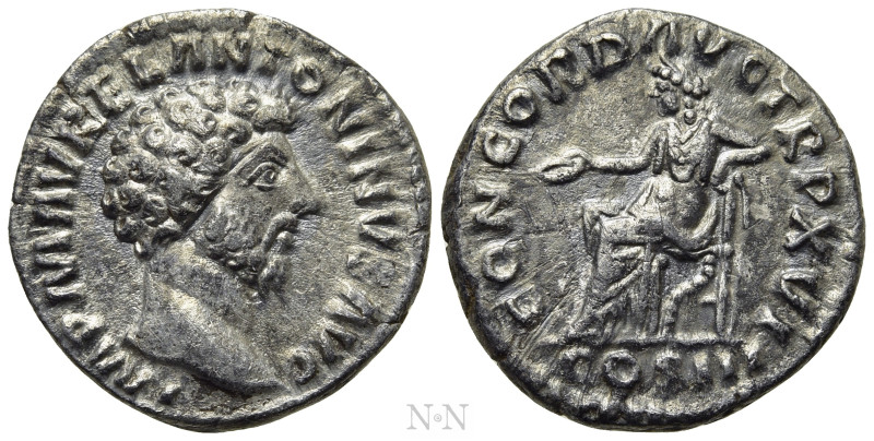 MARCUS AURELIUS (161-180). Denarius. Rome. 

Obv: IMP M AVREL ANTONINVS AVG. ...