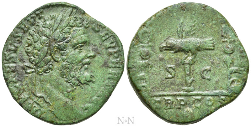 SEPTIMIUS SEVERUS (193-211). Sestertius.Rome. Legionary issue. 

Obv: IMP CAES...