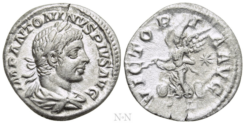 ELAGABALUS (218-222). Denarius. Rome. 

Obv: IMP ANTONINVS PIVS AVG. 
Laureat...