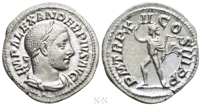 SEVERUS ALEXANDER (222-235). Denarius. Rome. 

Obv: IMP ALEXANDER PIVS AVG. 
...