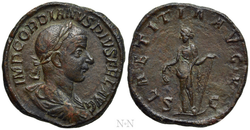 GORDIAN III (238-244). Sestertius. Rome. 

Obv: IMP GORDIANVS PIVS FEL AVG. 
...