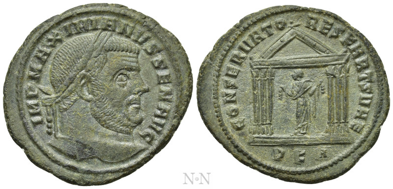 MAXIMIANUS HERCULIUS (Second reign, 307-308). Follis. Carthage. 

Obv: IMP MAX...