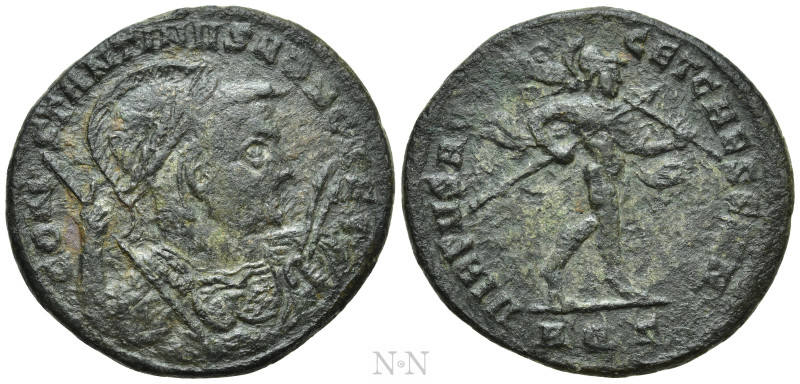 CONSTANTINE I (Caesar, 306-309). Follis. Aquileia. 

Obv: CONSTANTINVS NOB CAE...