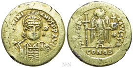 JUSTINIAN I (527-565). Fourrèe Solidus. Constantinople