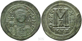 JUSTINIAN I (527-565). Follis. Cyzicus. Dated RY 13 (539/40)