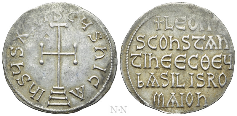 LEO V THE ARMENIAN (813-820). Miliaresion. Constantinople. 

Obv: IhSЧS XRISTЧ...