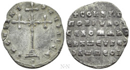 CONSTANTINE VII PORPHYROGENITUS with ROMANUS I (913-959). Miliaresion. Constantinople