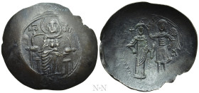 ISAAC II ANGELUS (First reign, 1185-1195). Pale EL Aspron Trachy. Constantinople