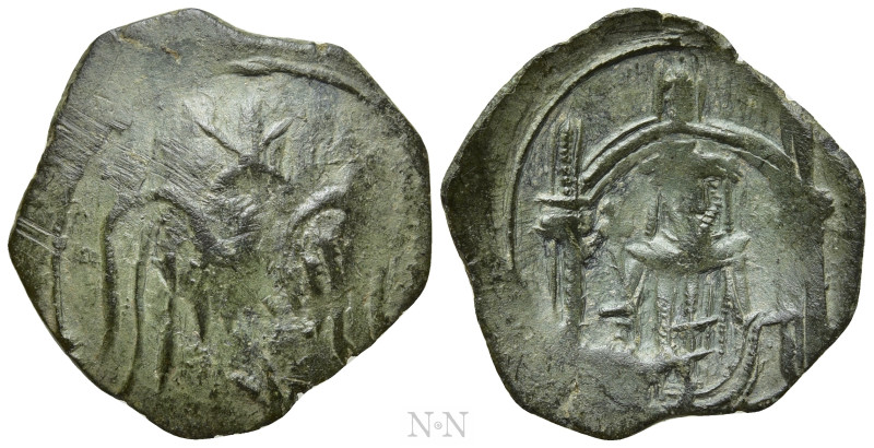 ANDRONICUS II PALAEOLOGUS (1282-1328). Trachy. Thessalonica. 

Obv: Pair of wi...