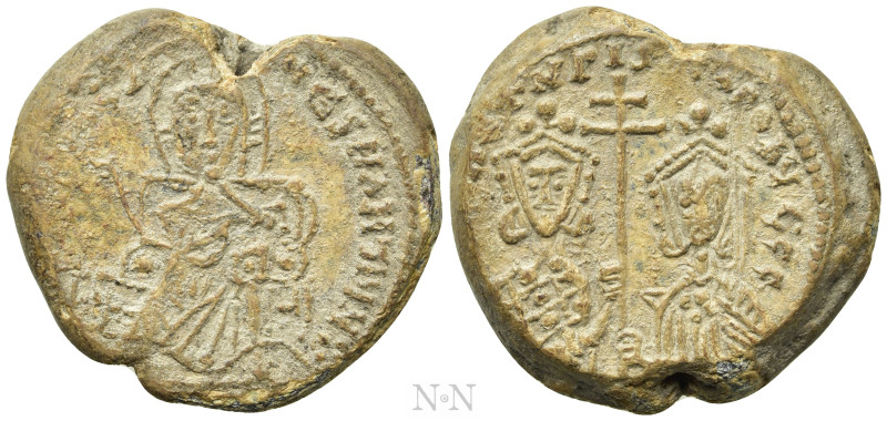 BULGARIA. First Empire. Petr I (927-969). Seal. 

Obv: Christ seated on ornate...