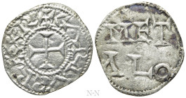 CAROLINGIANS. Charles the Simple (898-922). Denier. Melle