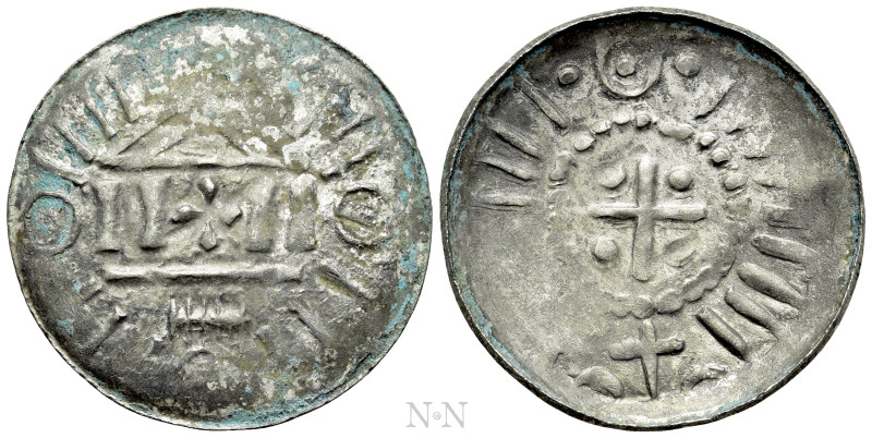 GERMANY. Magdeburg. Denar / Sachsenpfennig (Circa 965 - 985). 

Obv: Blundered...
