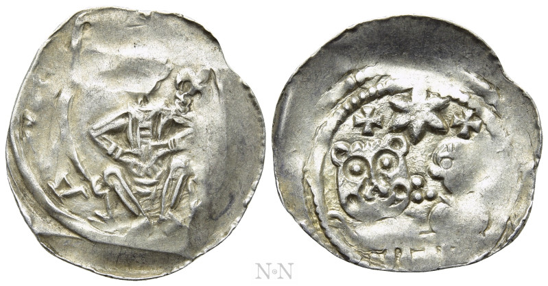 HOLY ROMAN EMPIRE. Leopold VI (1210-1230). Pfennig. Gutenwert. 

Obv: Duke sea...