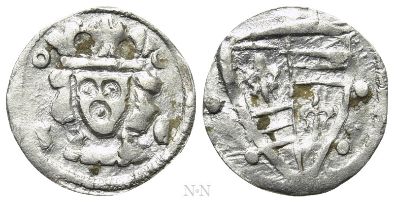 HUNGARY. Karl Robert (1308-1342). Denar. 

Obv: Crowned head facing; annulet t...