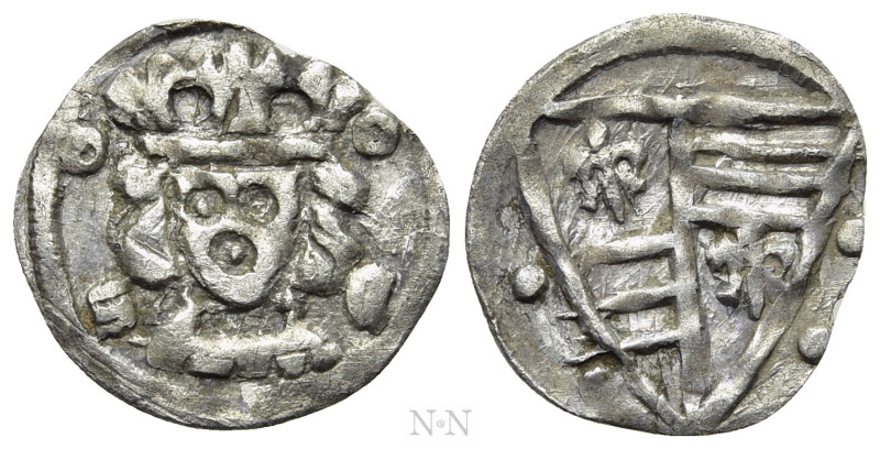 HUNGARY. Karl Robert (1308-1342). Denar. 

Obv: Crowned head facing; annulet t...