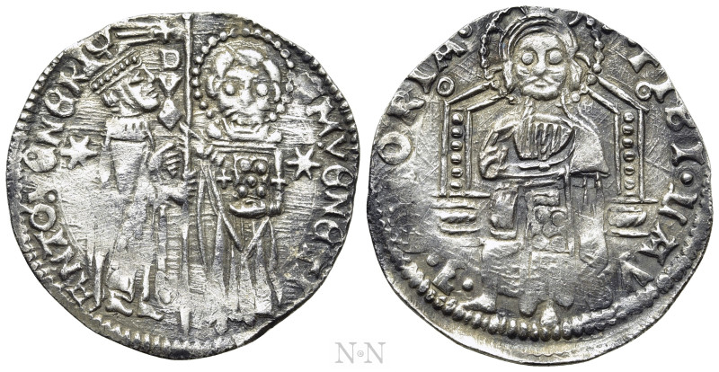 ITALY. Venice. Antonio Venier (1382-1400). Grosso. 

Obv: S M VENETI ANTO VENE...