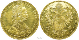 AUSTRIA. Franz Josef I (1848-1916). GOLD 4 Ducats (1915). Wien (Vienna). Restrike