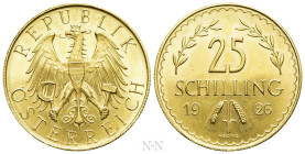 AUSTRIA. GOLD 25 Schilling (1926). Wien (Vienna) mint