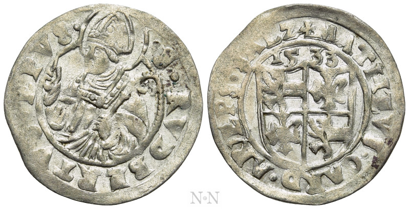 AUSTRIA. Salzburg. Matthäus Lang von Wellenburg (1519-1540). 1/2 Batzen (1533). ...