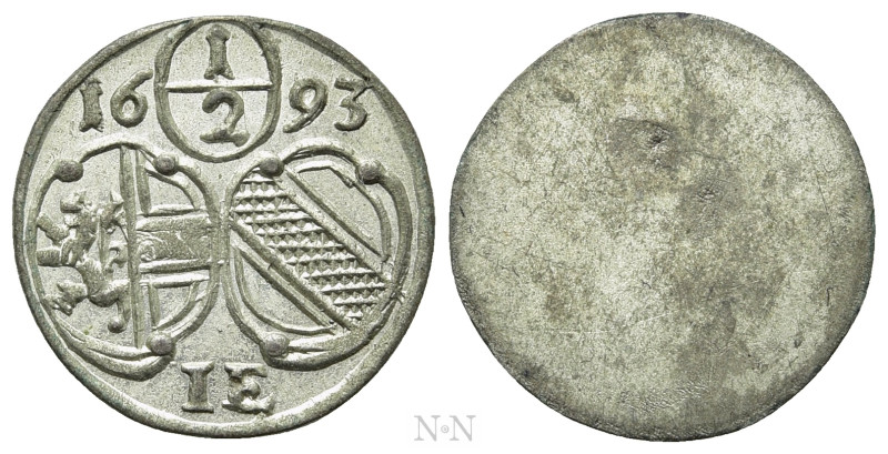 AUSTRIA. Salzburg. Johann Ernst Graf Thun-Hohenstein (1687-1709). 1/2 Kreuzer (1...