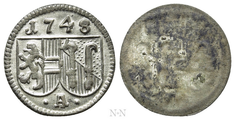AUSTRIA. Salzburg. Andreas Jakob von Dietrichstein (1747-1753). Pfennig (1748). ...