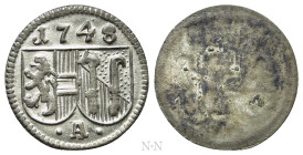 AUSTRIA. Salzburg. Andreas Jakob von Dietrichstein (1747-1753). Pfennig (1748)