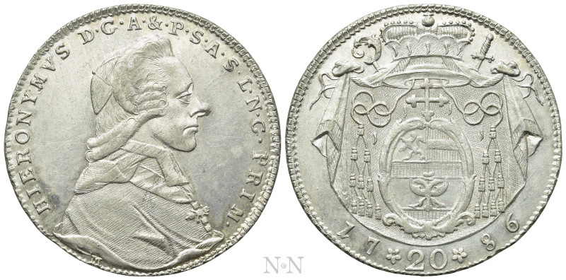 AUSTRIA. Salzburg. Hieronymus von Colloredo-Waldsee (Archbishop, 1772-1803). 20 ...