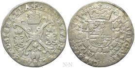 BELGIUM. Spanish Netherlands. Albert VII and Elizabeth (1598-1621). 1/4 Patagon. Bruges