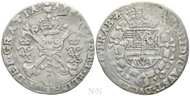 BELGIUM. Spanish Netherlands. Albert VII and Elizabeth (1598-1621). 1/4 Patagon. Brussels