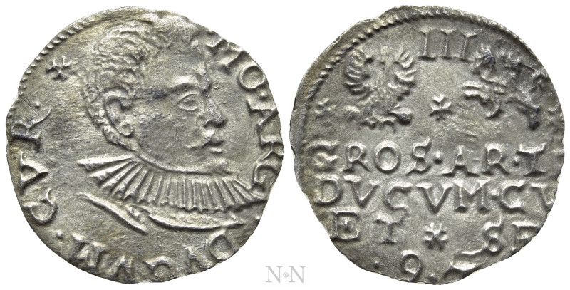 COURLAND. Friedrich Kettler (1587-1642). 3 Groschen (1597). Mitau. 

Obv: MO A...