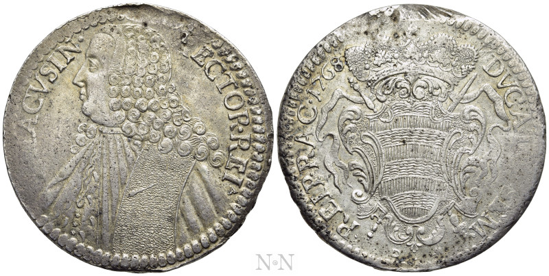 CROATIA. Republic of Ragusa (Dubrovnik). Tallero (1768-GA-DM). 

Obv: RHACVSIN...