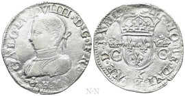 FRANCE. Charles IX (1560-1574). Teston (1563-K). Bordeaux