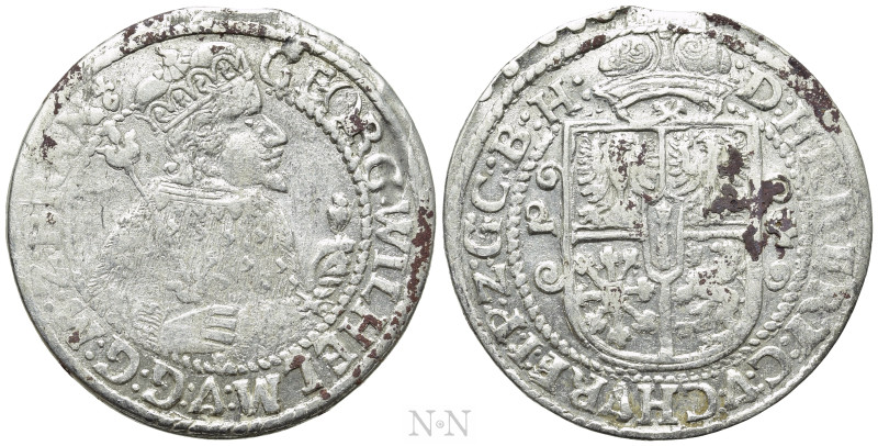 GERMANY. Brandenburg-Prussia. Georg Wilhelm (1619-1640). Ort (1624). Königsberg....