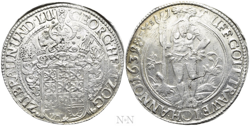 GERMANY. Brunswick-Lüneburg-Calenberg. Georg (1634-1641). Thaler (1639-HS). 

...