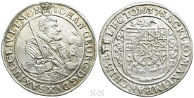 GERMANY. Saxony. Johann Georg I (1615-1656). 1/2 Taler (1637-SD). Dresden