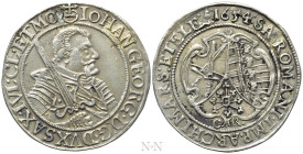 GERMANY. Saxony. Johann Georg I (1615-1656). 1/4 Taler (1654-CR)