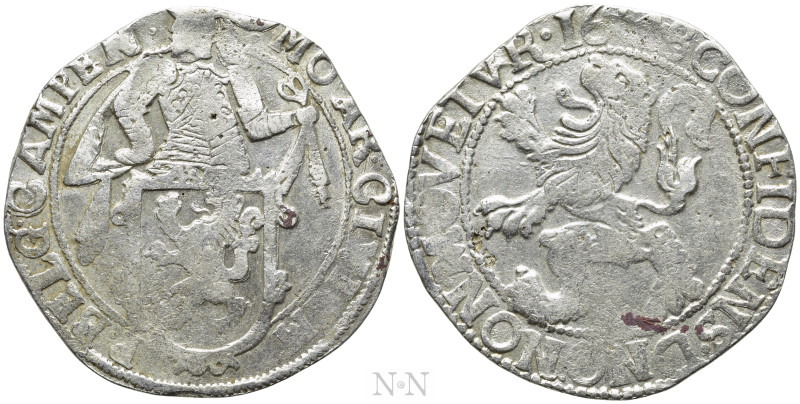 NETHERLANDS. Kampen. Lion Dollar or Leeuwendaalder (1648). 

Obv: MO AR CIVI I...