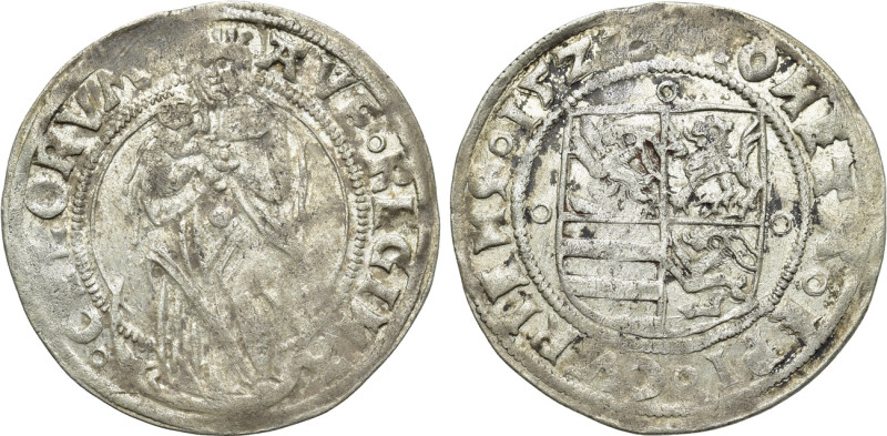 SWITZERLAND. Chur. Batzen (1528?). 

Obv: AVE REGINA CELORVM. 
Standing Madon...