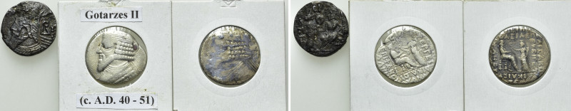 3 Tetradrachms of the Kings of Parthia. 

Obv: .
Rev: .

. 

Condition: S...