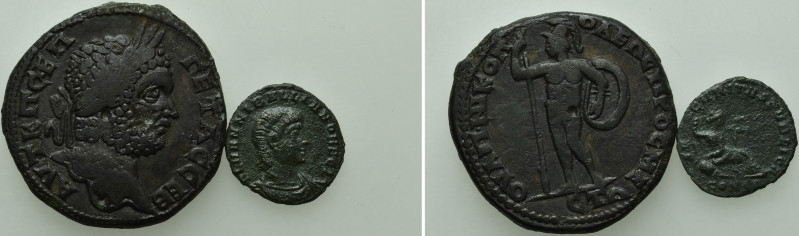 2 Roman Coins; Both Tooled, Hannibalianus.

Obv: .
Rev: .

.

Condition: ...