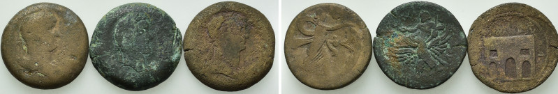 3 Roman Provincial Drachms of Alexandria. 

Obv: .
Rev: .

. 

Condition:...