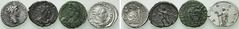 4 Roman Coins; Augustus, Victorinus etc. 

Obv: .
Rev: .

. 

Condition: ...