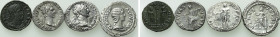 4 Roman Coins; Nerva, Plautilla etc