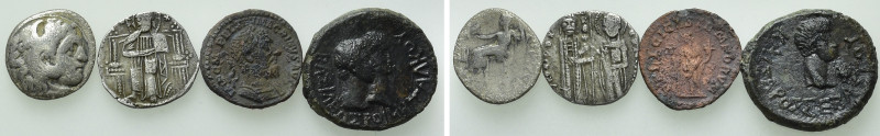 4 Ancient and Medieval Coins. 

Obv: .
Rev: .

. 

Condition: See picture...