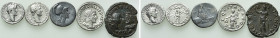 5 Roman Coins; Hadrian, Marc Aurel etc