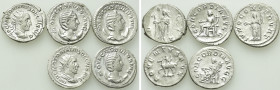 5 Antoniniani of Trajanus Decius and Otacilia Severa